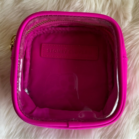 Stoney Clover Lane Clear Front Mini Pouch in Fuchsia - Picture 2 of 11